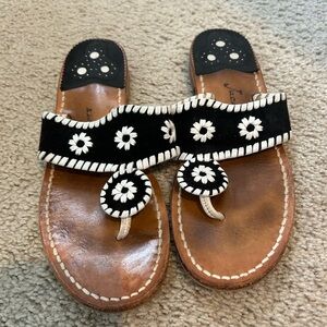 Black & White Jack Rogers Sandals